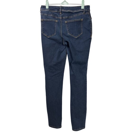Maurices Womens High Rise Jegging Skinny Jeans M Regular Dark Wash Cotton Blend - Picture 2 of 4